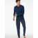 Herren 2-Pack Pyjama Schlafanzug  - Casual Essentials - Admiral