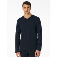 Herren Pyjamaoberteil T-Shirt - Mix + Relax - Nachtblau