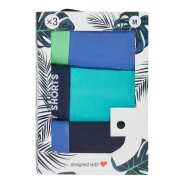 Herren 3-Pack Retro Pants Jersey - navy-blue-turquoise