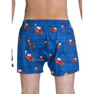 Herren 3-Pack Boxershorts Motiv Print Mix - Bier, Piranha, Monster