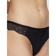 Damen Brasilslip Peony Florale Brazilian - BLACK