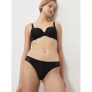 Damen Brasilslip Peony Florale Brazilian - BLACK