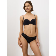 Damen 2-Pack Tai-Slip Feel of Modal - BLACK