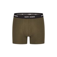 Herren 3-Pack Retro Boxershorts Jersey - Stripe - Olive Night