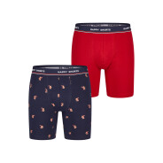 Happy Shorts Herren Langer Boxer XMAS Boxer Briefs