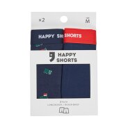 Herren 2-Pack Langer Boxershorts XMAS Boxershorts Briefs - HOHOHO