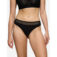 Damen 2-Pack String Feel of Modal - BLACK