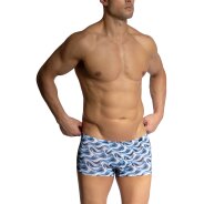 Herren Retro Pants RED2458 Minipants - blue waves