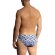 Herren Slip RED2458 Brazilbrief - blue waves