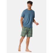 Herren Pyjamaoberteil Mix + Relax - atlantikblau
