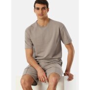 Herren Pyjamaoberteil Mix + Relax - clay