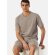 Herren Pyjamaoberteil Mix + Relax - clay