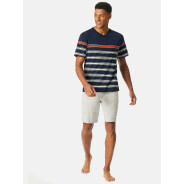 Herren Pyjama Casual Nightwear - nachtblau