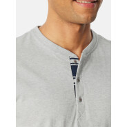 Herren 2-Pack Pyjama Casual Nightwear - hellgrau-mel.