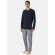 Herren Pyjama 95/5 Nightwear - nachtblau