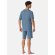 Herren Pyjama Modern Nightwear - blau-jaspe