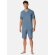 Herren Pyjama Modern Nightwear - blau-jaspe