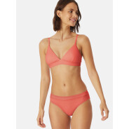 Damen Bügelloser BH Pure Rib Removable Pads - pfirsich