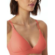 Damen Bügelloser BH Pure Rib Removable Pads - pfirsich