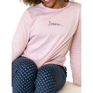 Damen Pyjamahose Mix & Match - navy AOP