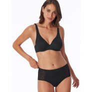 Damen Midislip Air Spitze - schwarz