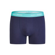 Herren 3-Pack Retro Boxershorts Jersey - navy-blue-turquoise