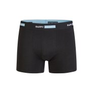 Herren 3-Pack Retro Boxershorts Jersey - turqouise-black-grey