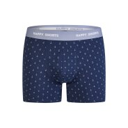 Herren 3-Pack Retro Boxershorts Jersey - grey-anchor-stripe