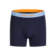 Herren 2-Pack Retro Boxershorts Jersey - palm print - navy