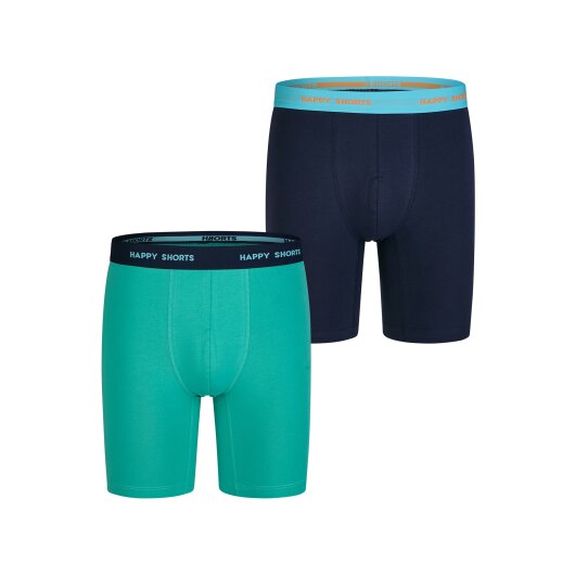 Happy Shorts Herren Langer Boxer Jersey Boxer Briefs