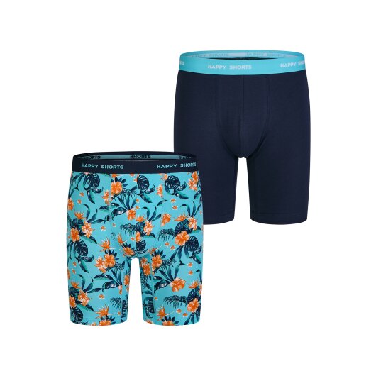 Happy Shorts Herren Langer Boxer Jersey Boxer Briefs
