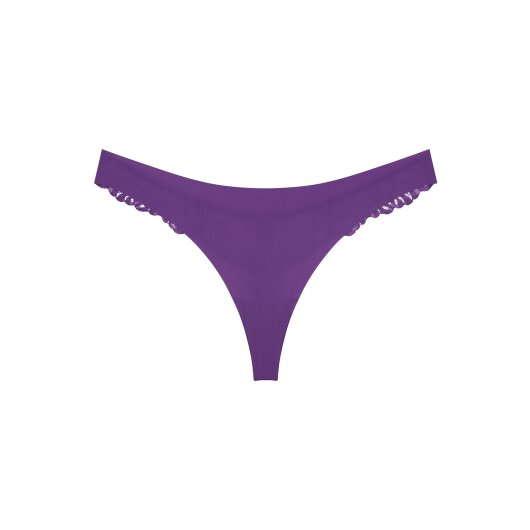 Triumph Damen String Pretty Micro - PURPLE PASSION - Größe L