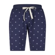 Herren 2-Pack Pyjama Shorty - hellblau-navy