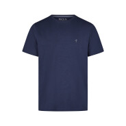 Herren Pyjama Shorty - dunkelblau-slub - Größe M