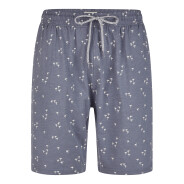 Herren Pyjama Shorty - dunkelblau-slub - Größe M