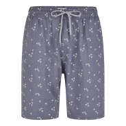 Herren Pyjama Shorty - dunkelblau-slub - Größe XL