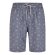 Herren Pyjama Shorty - dunkelblau-slub - Größe XL