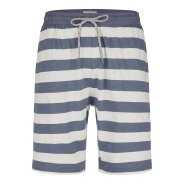 Herren Pyjama Shorty - slub-streifen - Größe M