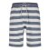 Herren Pyjama Shorty - slub-streifen - Größe M