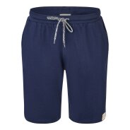 Herren Pyjama Shorty - streifen-dunkelblau - Größe M