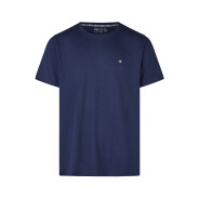 Herren Pyjama Shorty - dunkelblau-weiß -...