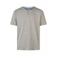 Herren Pyjama Shorty Comfort - grau mel. - hellblau -...