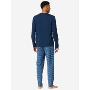 Herren Pyjama Casual Essentials - dunkelblau - Größe 48