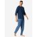 Herren Pyjama Casual Essentials - dunkelblau - Größe 48