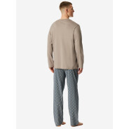 Herren Pyjama Comfort Nightwear - braungrau - Größe 25