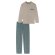 Herren Pyjama Comfort Nightwear - braungrau - Größe 25