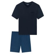 Herren Pyjama Comfort Essentials - atlantikblau -...