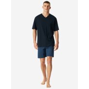 Herren Pyjama Comfort Essentials - atlantikblau -...