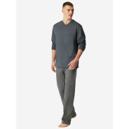 Herren Pyjama Comfort Essentials - dunkelgrau -...