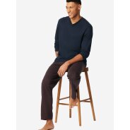Herren Pyjama Comfort Essentials - dunkelblau -...